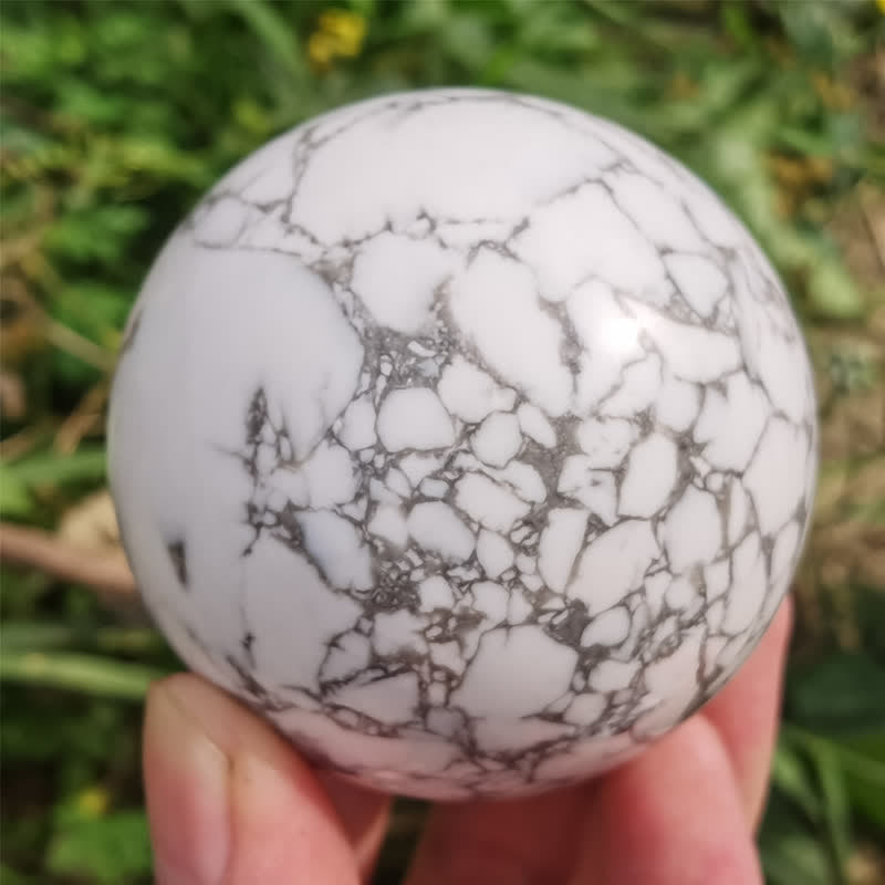 Olivenorma Natural White Turquoise Crystal Sphere