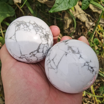 Olivenorma Natural White Turquoise Crystal Sphere