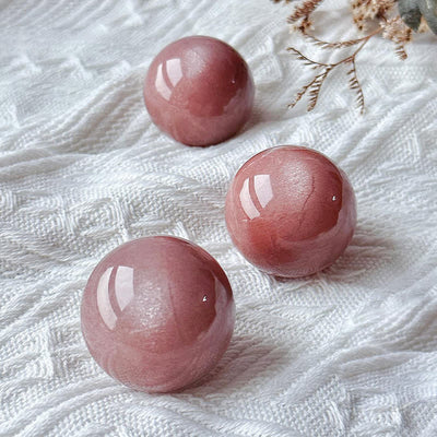 Olivenorma Natural Pink Moonstone Crystal Sphere