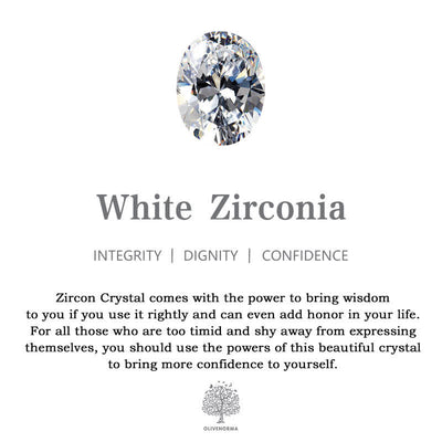 Olivenorma White Zircon Blue Topaz Evil Eye Jewelry