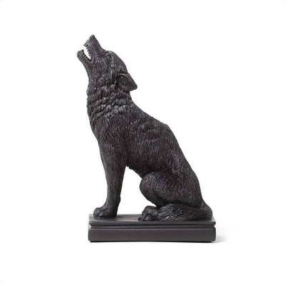 Olivenorma Gothic Cat Wolf Figurine Candle Stick Holder