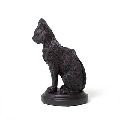 Olivenorma Gothic Cat Wolf Figurine Candle Stick Holder