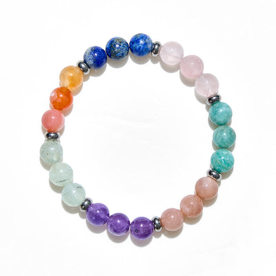 Olivenorma 8mm Various Natural Crystal Beads Women Bracelet