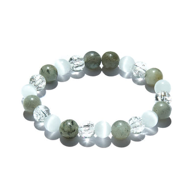 Olivenorma 8mm Cat's Eye Stone Labradorite Beads Bracelet