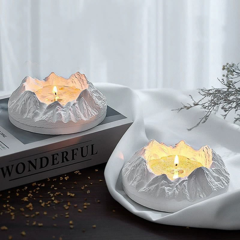 Olivenorma Mountain Shaped Healing Crystal Aromatherapy Candle