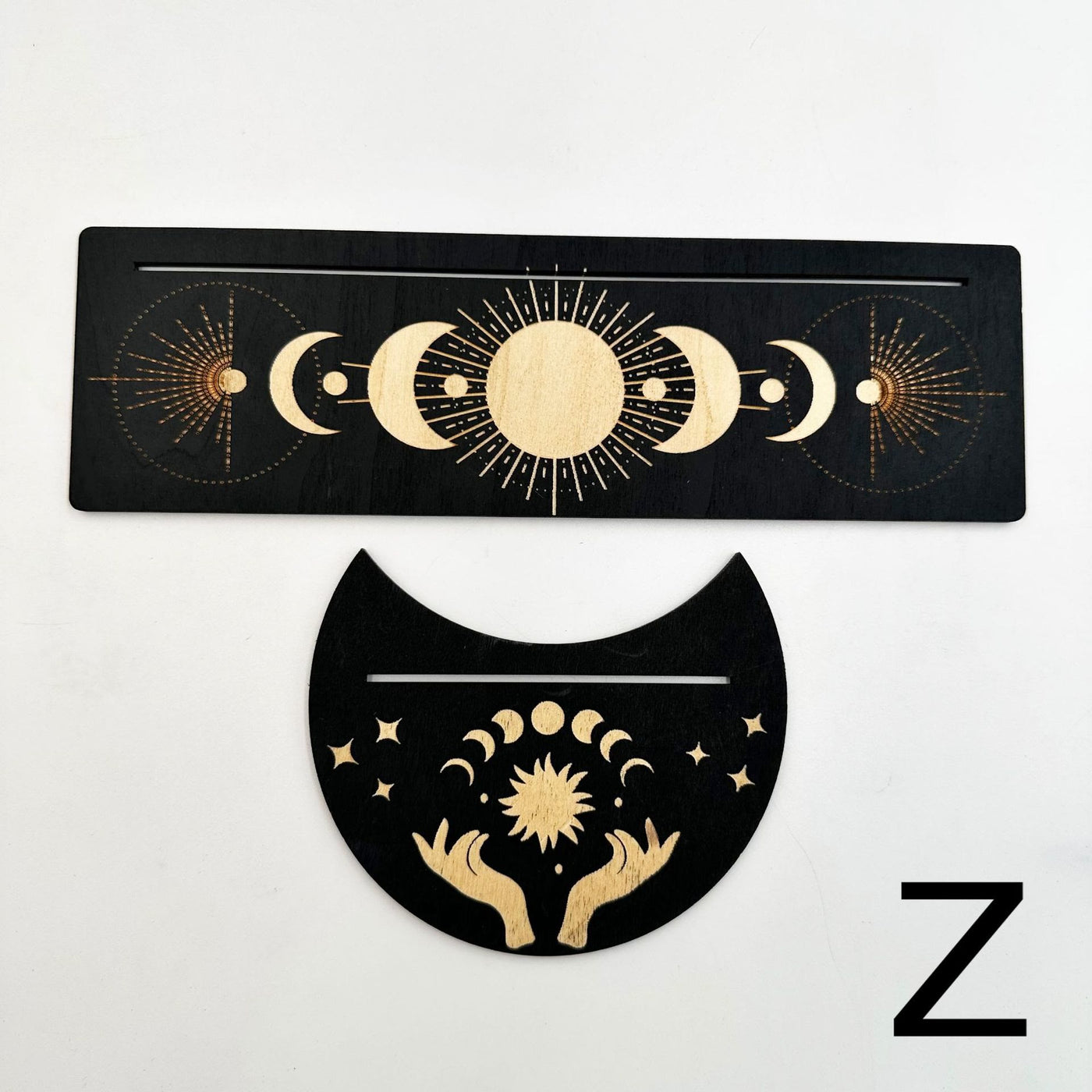 Olivenorma Wooden Moon Phase Tarot Card Stand Holder