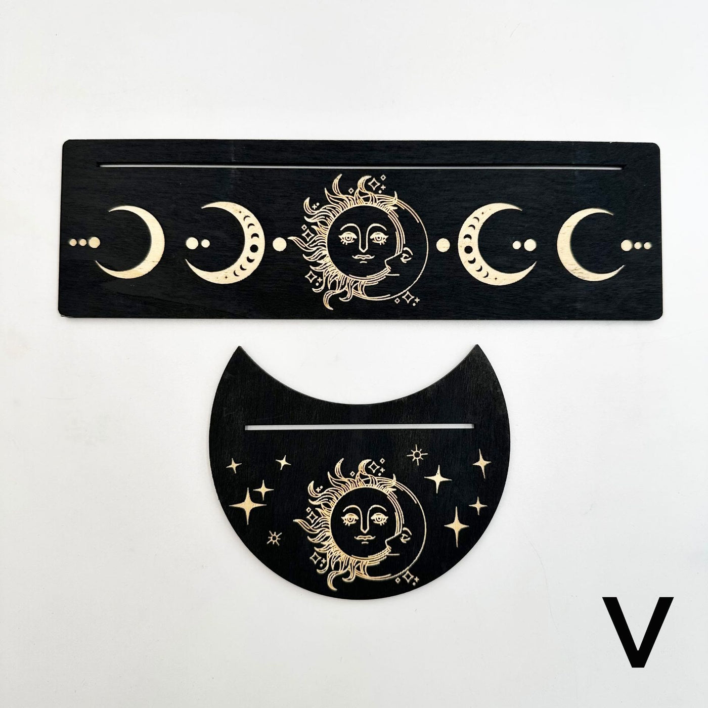 Olivenorma Wooden Moon Phase Tarot Card Stand Holder