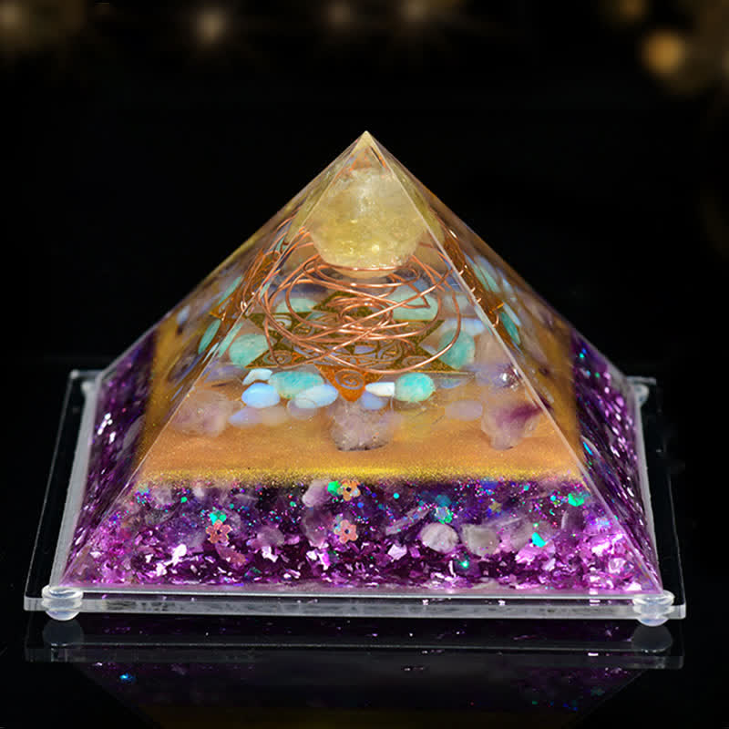 Olivenorma 8*12cm Natural Stone Orgone Pyramid