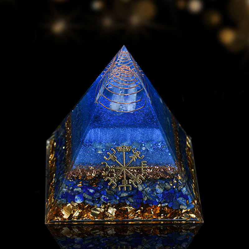 Olivenorma 12cm Natural Stone Energy Healing Orgone Pyramid