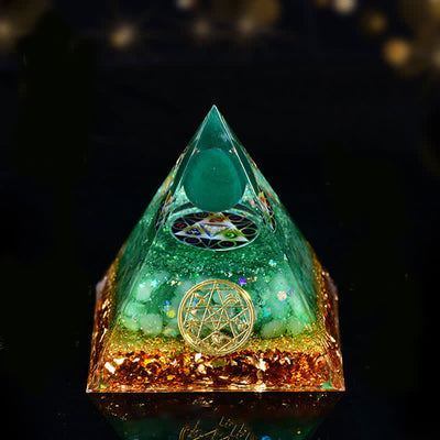 Olivenorma Natural Stone Five Elements Orgone Pyramid