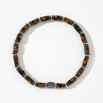 Olivenorma Natural Hematite Tiger Eye Beads Bracelet