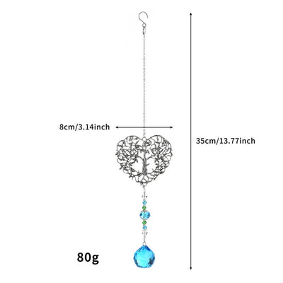 Olivenorma Tree of Life Iron Art Suncatcher Wind Chime