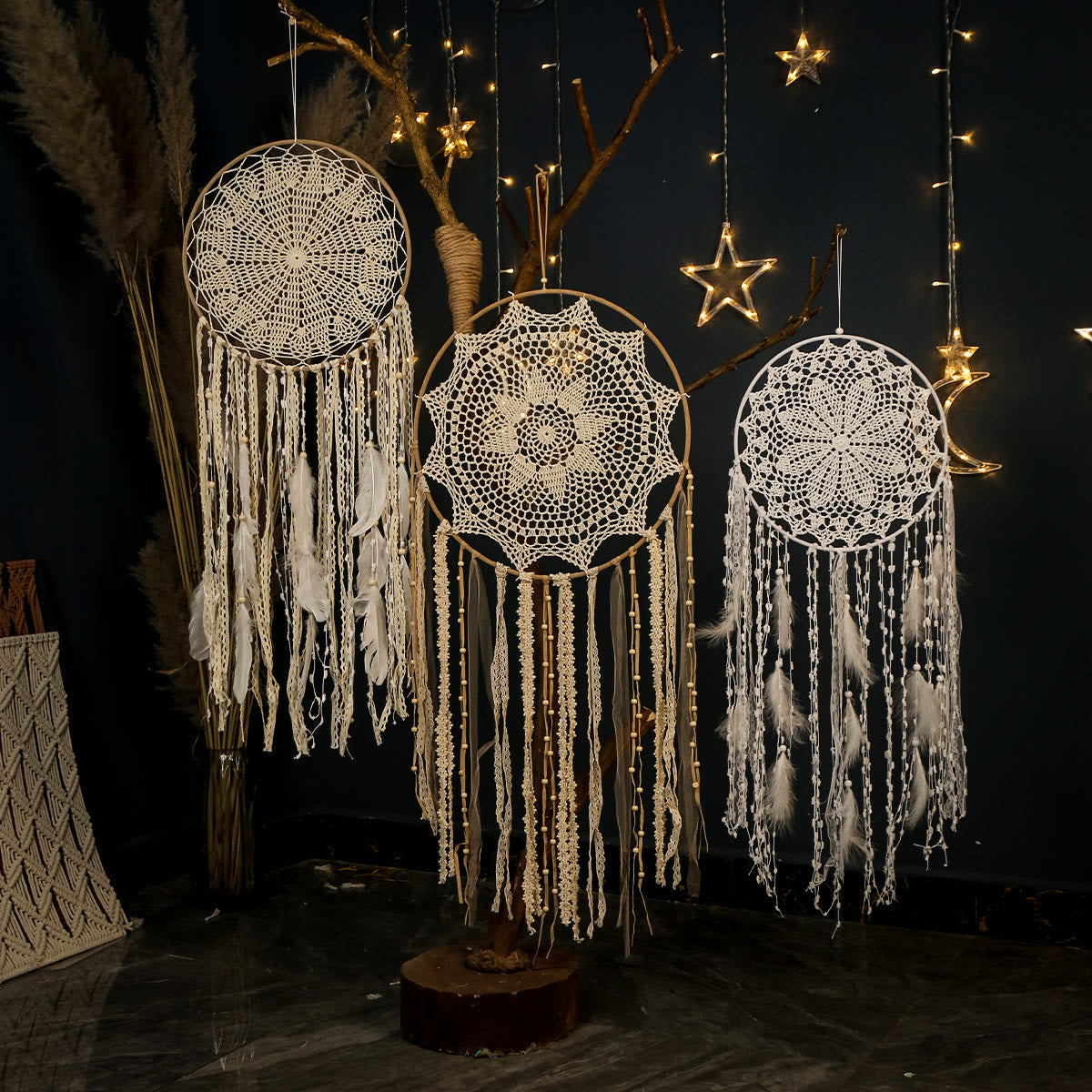 Olivenorma Multiple Patterns Bohemian Handmade Woven Dreamcatcher