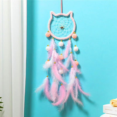 Olivenorma Cute Cats Shaped Wind Chime Dream Catcher