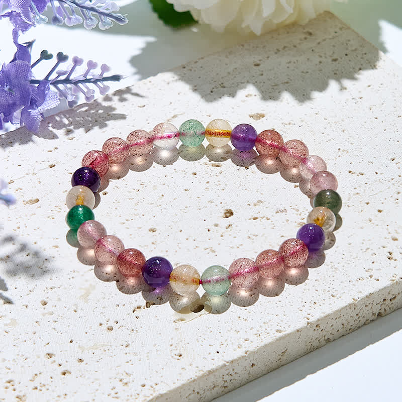 Olivenorma 7mm Natural Tourmaline Beads Bracelet