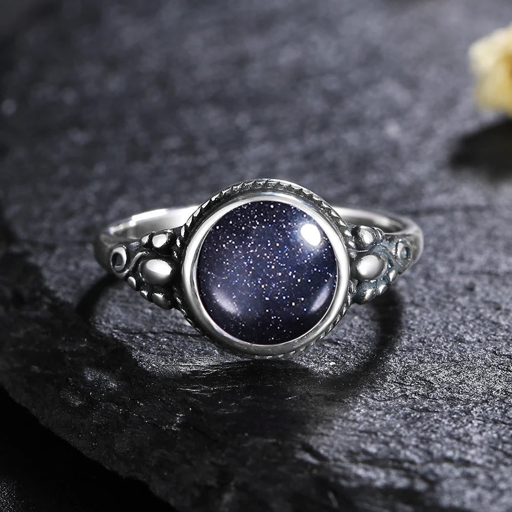 Olivenorma Boho Statement Gemstone S925 Silver Ring