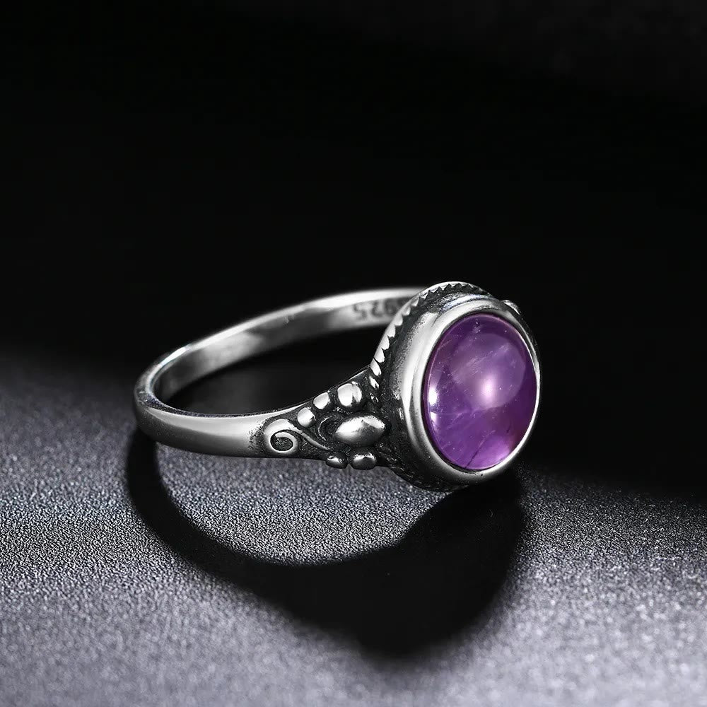 Olivenorma Boho Statement Gemstone S925 Silver Ring