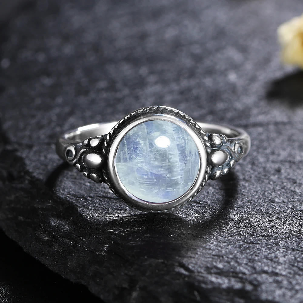 Olivenorma Boho Statement Gemstone S925 Silver Ring