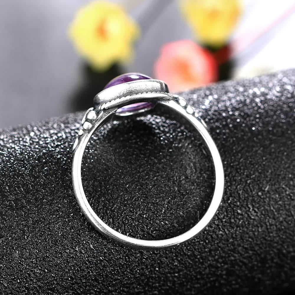 Olivenorma Boho Statement Gemstone S925 Silver Ring