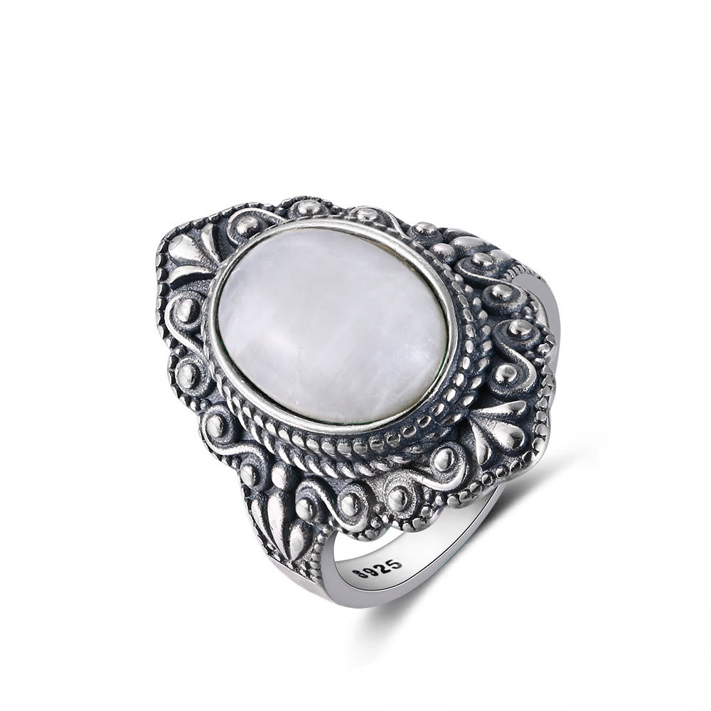 Olivenorma Antique Boho Jewelry Natural Gemstone Ring