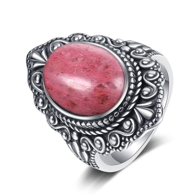 Olivenorma Antique Boho Jewelry Natural Gemstone Ring