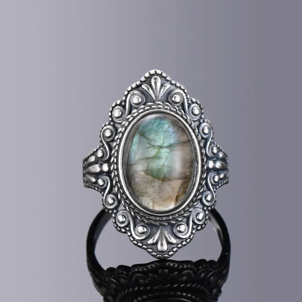 Olivenorma Antique Boho Jewelry Natural Gemstone Ring