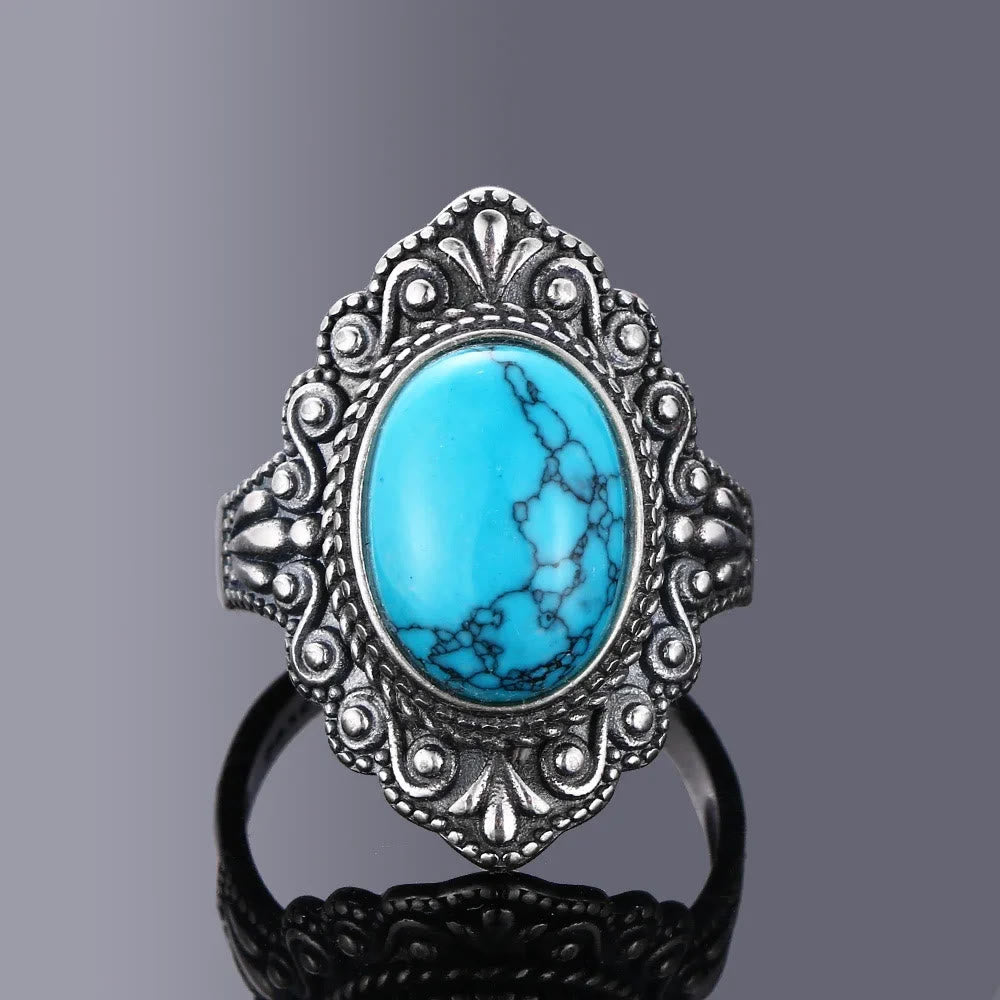 Olivenorma Antique Boho Jewelry Natural Gemstone Ring