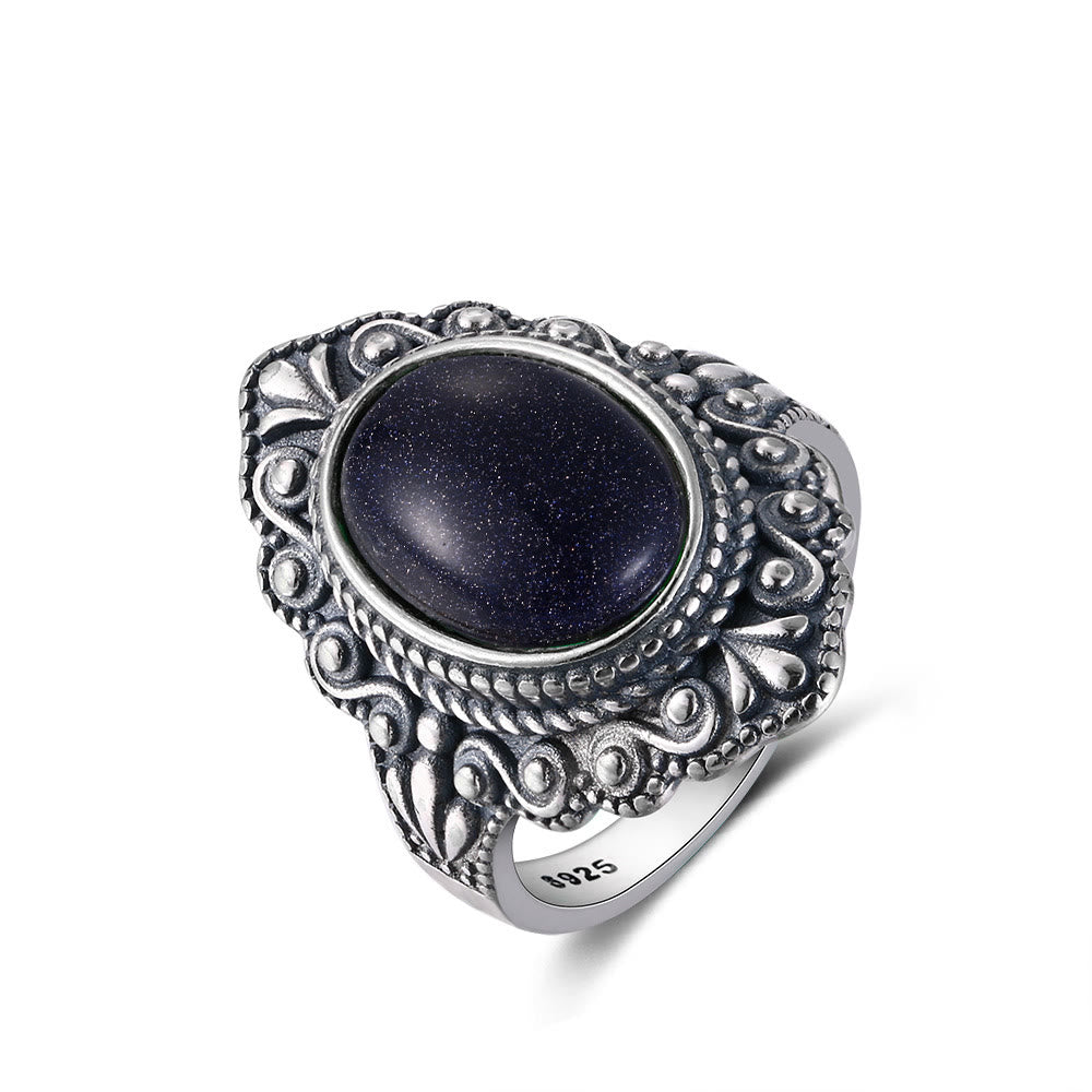 Olivenorma Antique Boho Jewelry Natural Gemstone Ring