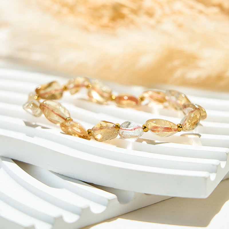 Olivenorma Natural Citrine Beaded Bracelet