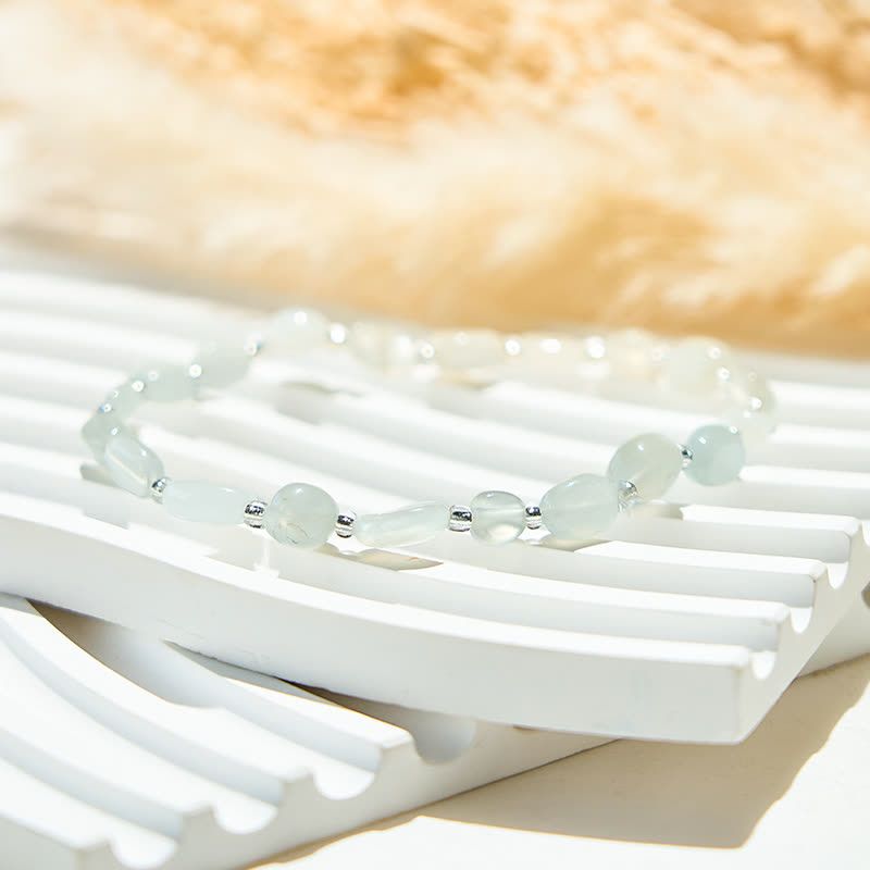 Olivenorma Natural Irregular Moonstone Bead Bracelet