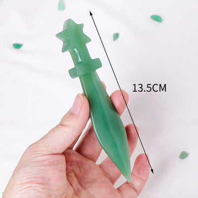 Olivenorma Engraved Dagger Natural Gemstone Decoration  - image 1