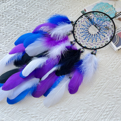 Olivenorma Amethyst Beads Blue Purple Dream Catcher