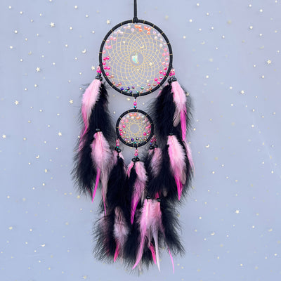 Olivenorma Color Beads Double Ring Dream Catcher