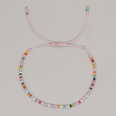 Olivenorma Colorful Rice Beads Adjustable Bracelet