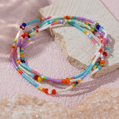 Olivenorma Colored Rice Beads Beads Multi-layer Bracelet