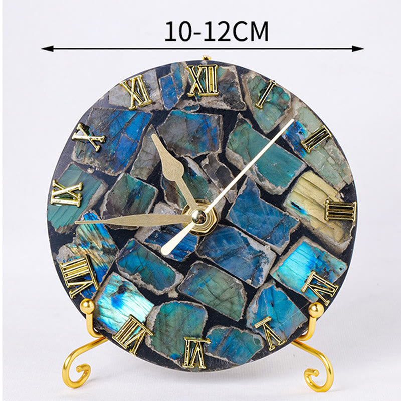 Olivenorma Raw Labradorite Agate Polishing Clock Hanging Decoration