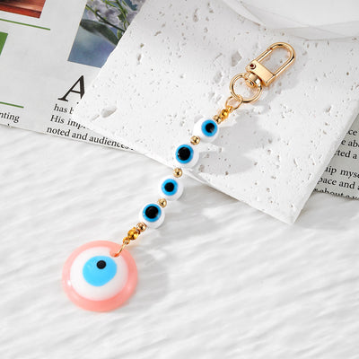 Olivenorma Handmade Evil Eye Resin Ornament Keychain