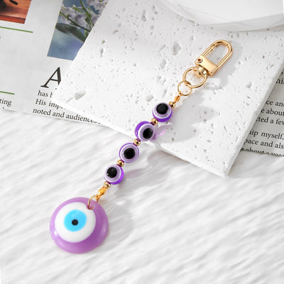 Olivenorma Handmade Evil Eye Resin Ornament Keychain