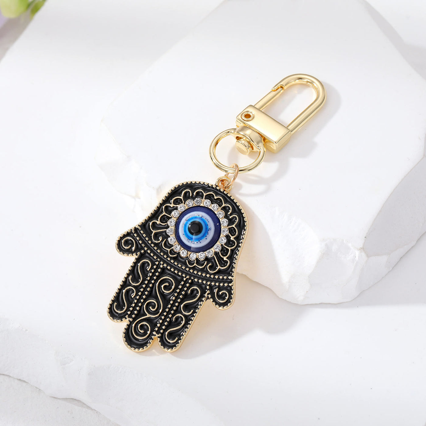 Olivenorma Evil Eye Hamsa Hand Protection Keychain