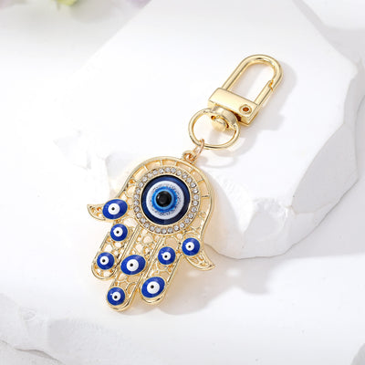 Olivenorma Evil Eye Hamsa Hand Protection Keychain