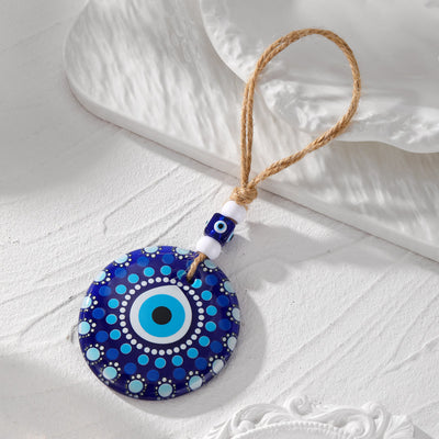 Olivenorma Evil Eye Symbol Painting Car Accessory Keychain