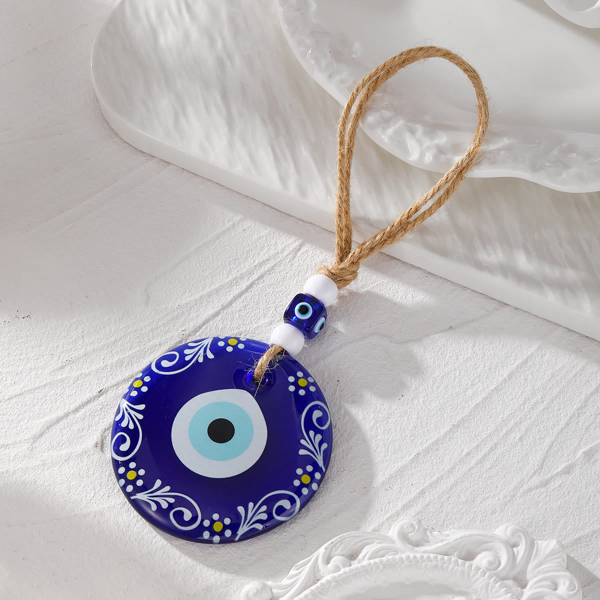 Olivenorma Evil Eye Symbol Painting Car Accessory Keychain