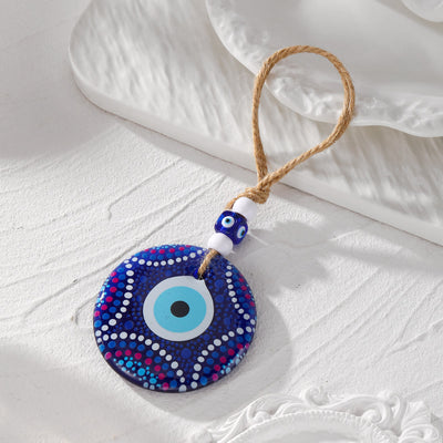 Olivenorma Evil Eye Symbol Painting Car Accessory Keychain