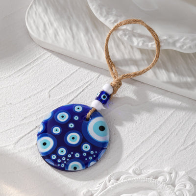 Olivenorma Evil Eye Symbol Painting Car Accessory Keychain