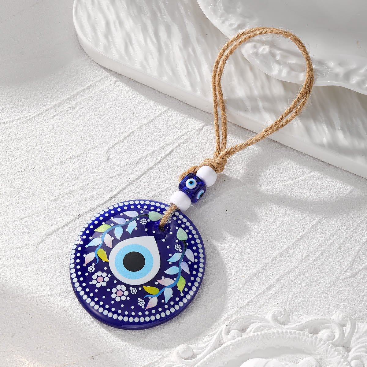 Olivenorma Evil Eye Symbol Painting Car Accessory Keychain