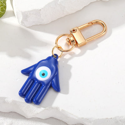 Olivenorma Hamsa Hand Shaped Evil Eye Protection Keychain