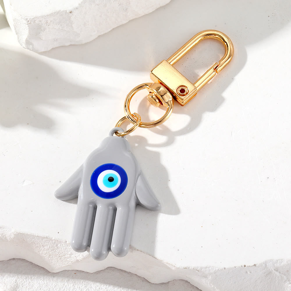 Olivenorma Hamsa Hand Shaped Evil Eye Protection Keychain