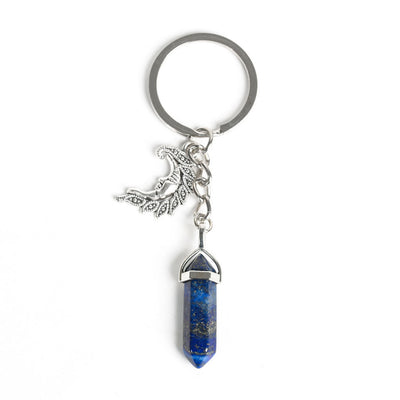 Olivenorma Moon And Sun Genuine Prism Gem Healing Keychain