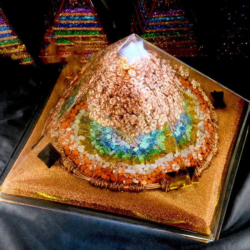 Olivenorma 31cm Full Effect Huge Energy Spire Orgone Pyramid