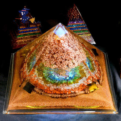 Olivenorma 31cm Full Effect Huge Energy Spire Orgone Pyramid